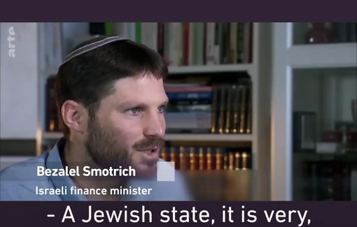 Thumbnail preview image for the video titled: Bezalel Smotrich wants a “Jewish state” : “It is written that the future of Jerusalem is to expand to Damascus.”