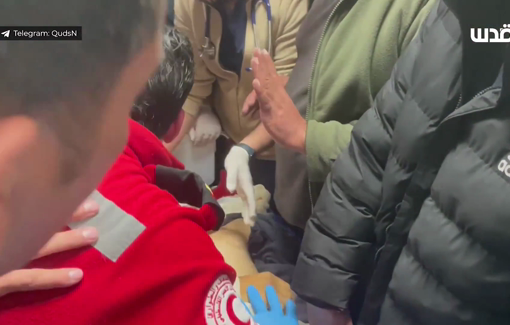 Thumbnail preview image for the video titled: Funeral procession of Naji Al-Baba (14 y/o) killed by Israeli forces near the town of Halhul