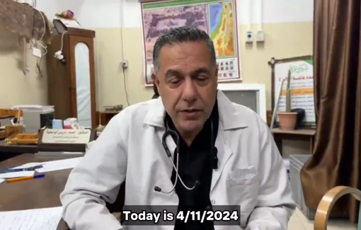 Thumbnail preview image for the video titled: Dr. Abu Safiya recounts Israeli assault on hospital while WHO team was present