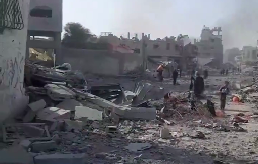 Thumbnail preview image for the video titled: Extensive destruction in Al-Fakhoura neighborhood