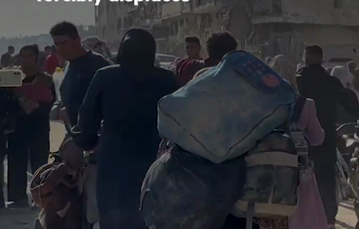 Thumbnail preview image for the video titled: Forcible displacement from Beit Lahia following IDF orders