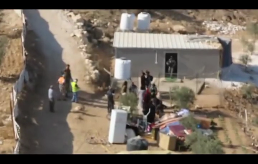 Thumbnail preview image for the video titled: Israeli forces bulldozered a Palestinian house in Tuwani - Masafer Yatta