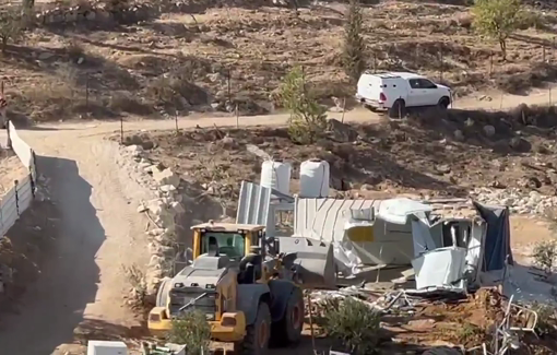 Thumbnail preview image for the video titled: Israeli forces demolished Palestinians house and animals shelters in Tuwani - Masafer Yatta