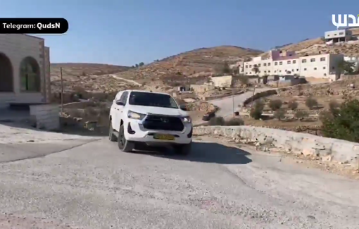 Thumbnail preview image for the video titled: Israeli forces, accompanied by demolition vehicles, storm the town of Tuwani in Masafer Yatta