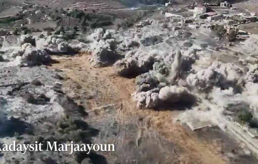 Thumbnail preview image for the video titled: The villages demolitions clearing Israel’s ‘first belt’ in Lebanon : Odaisseh,  Aitaroun, Aadaysit, Marjaayoum