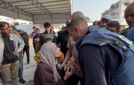 Thumbnail preview image for the video titled: Hossam Shabat comfort's his aunt while suppressing his own grief