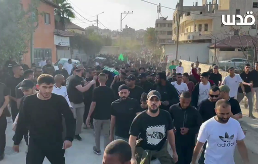 Thumbnail preview image for the video titled: Funerals of Harith Awfi in Tulkarm during an Israeli raid