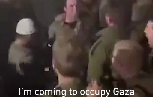 Thumbnail preview image for the video titled: Israeli journalist shows Israeli soldiers singing and chanting for the occupation of Gaza and to “wipe off the seed of Amalek”