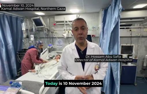 Thumbnail preview image for the video titled: Daily update on the healthcare situation in North Gaza