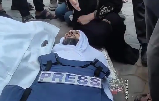 Thumbnail preview image for the video titled: Journalist Mohammed Khurais's mother bids him farewell