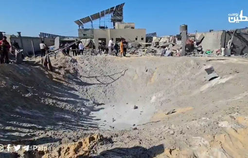 Thumbnail preview image for the video titled: Aftermath of Israeli violent bombing of displacement camp in Al-Mawasi