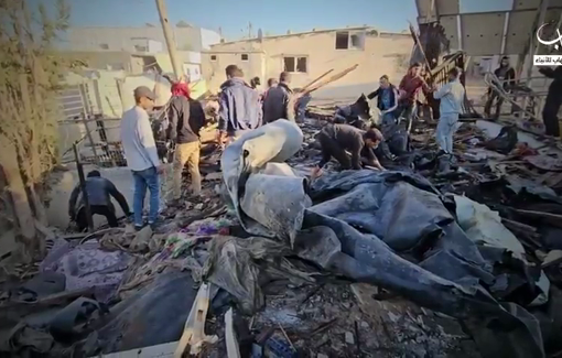 Thumbnail preview image for the video titled: Aftermath of Israeli bombing of the Arjani family home