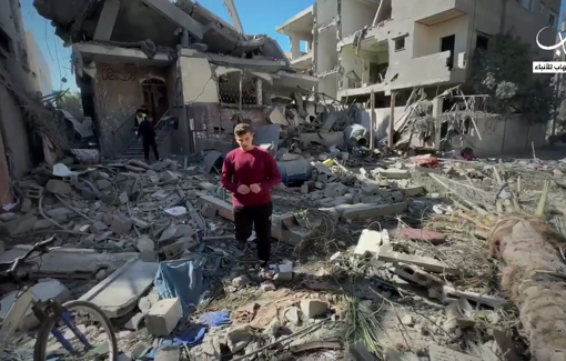 Thumbnail preview image for the video titled: Aftermath of Israeli bombing which massacred the Aql family in Bureij