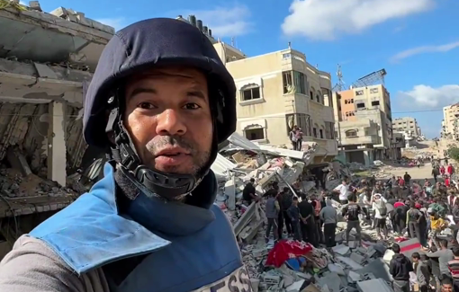 Thumbnail preview image for the video titled: Locals and Civil Defense search for victims at Abu Riyala family home