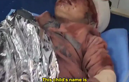 Thumbnail preview image for the video titled: Child Mohammed is the sole survivor of the Abu Riyala family massacre