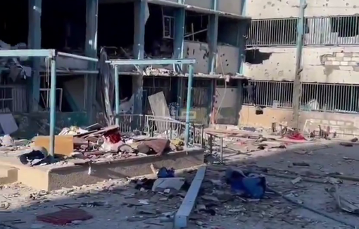 Thumbnail preview image for the video titled: Aftermath of Israeli massacre at Abu Asi school