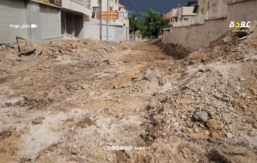 Thumbnail preview image for the video titled: Scenes of devastation left by the Israeli forces at the main entrance of Jenin camp