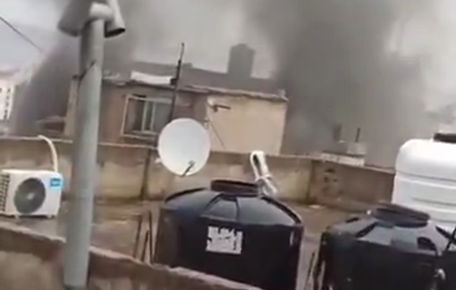 Thumbnail preview image for the video titled: Israeli forces set a house on fire in Jenin camp amid ongoing aggression