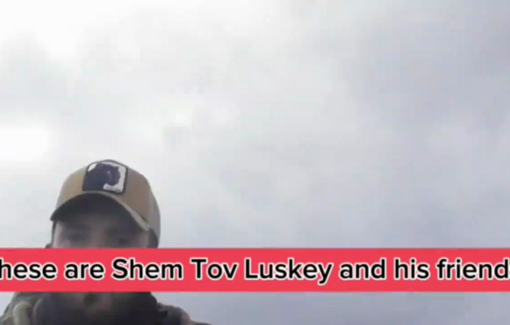 Thumbnail preview image for the video titled: Violent Israeli settler Shem Tov Lusky assaults Palestinian farmers and activist near Susiya