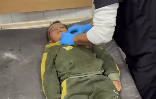 Thumbnail preview image for the video titled: Child killed in Israeli bombing of Abu Asr family