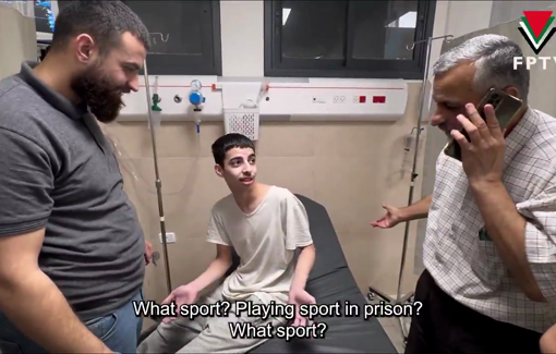 Thumbnail preview image for the video titled: Child prisoner Asem Abu Al-Hassan is free