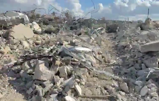 Thumbnail preview image for the video titled: Israeli forces demolished a house and a carpentry workshop in Deir Ballu